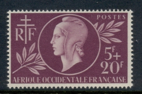 French West Africa 1944 Red Cross