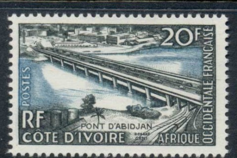 French West Africa 1958 Abidjan Bridge