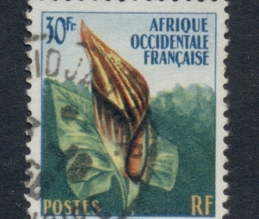 French West Africa 1958 Flowers 30f