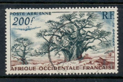 French West Africa 1954 Baobab Trees 200f