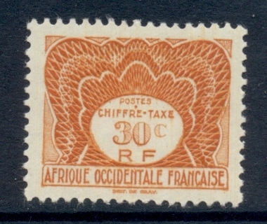 French West Africa 1947 Postage Due 30c