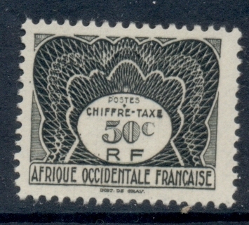 French West Africa 1947 Postage Due 50c