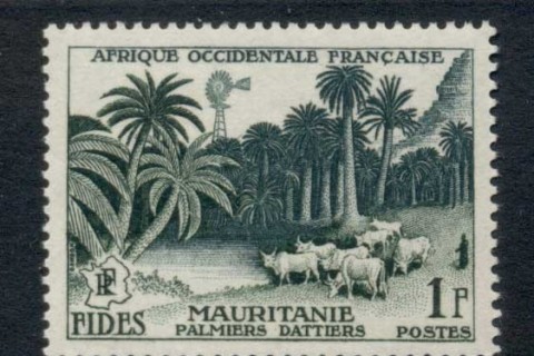 French West Africa 1956 FIDES 1f Date Grove