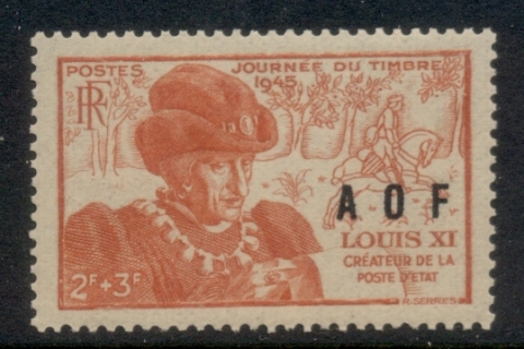 French West Africa 1945 Stamp day