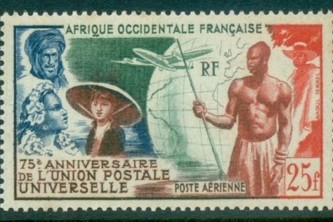 French West Africa 1949 UPU 75th Anniversary