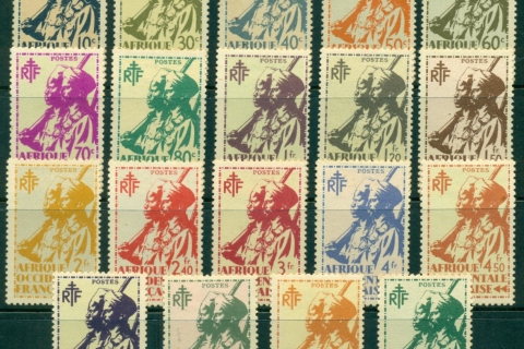 French West Africa 1945 Colonial Soldiers