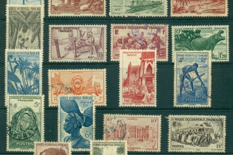 French West Africa 1947 Pictorials (18/19, no 3fr)