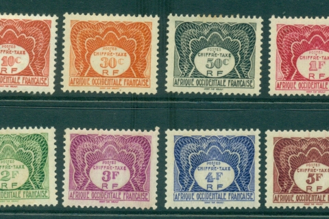 French West Africa 1947 Postage Dues to 5fr