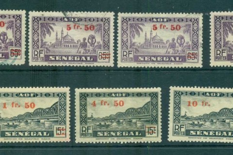 French West Africa 1943 on Asst Opts