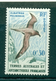 French-Antarctic-Territory-1959-30c-Albatross-Bird-MLH-lot38655