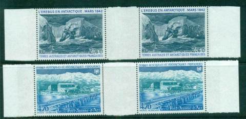 French-Antarctic-Territory-1984-Erebus-Port-Joan-of-Arc-gutter-pair-MUH-lot58911