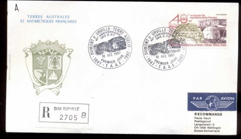 French-Antarctic-Territory-1987-French-Polar-Expeditions-FDC