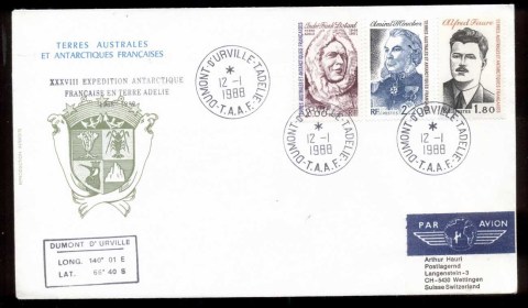 French-Antarctic-Territory-1988-38th-Antarctic-Expedition