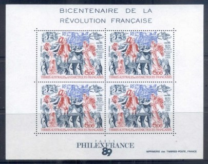 French-Antarctic-Territory-1989-French-Revolution-Bicent-MS-MUH