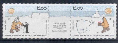 French-Antarctic-Territory-1991-Polar-Research-pr-label-MUH