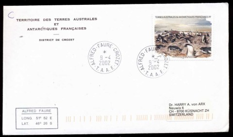 French-Antarctic-Territory-2002-Adelie-Penguins-cover