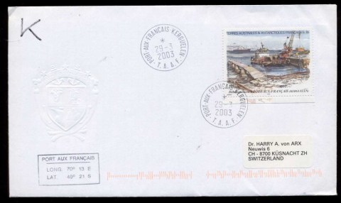 French-Antarctic-Territory-2003-Offloading-Stores-Port-Aux-Francais-cover