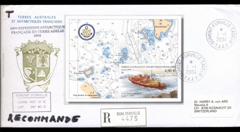 French-Antarctic-Territory-2004-Hydrological-Surveys-MS-FDC