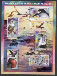 French-Antarctic-Territory-2008-Sea-Birds-MS-MUH