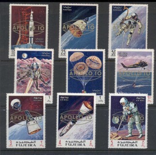 Fujeira-1970-Mi399-407-Space-Apollo-Flights