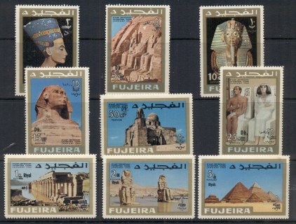 Fujeira-1967-Mi128-136-Stamp-Exhibition-Cairo