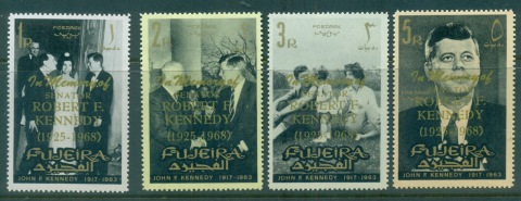 Fujeira-1968-Mi262-265-JFK-Kennedy-Opts-In-Memory-MLH