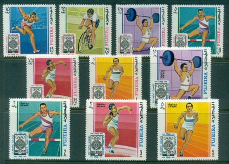 Fujeira-1968-Mi266-275-Summer-Olympics-Mexico-City-MUH-2