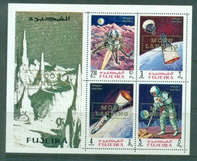 Fujeira-1969-Apollo-11-Moon-Landing-Gold-Opt-Moon-Landing-MS-MUH-lot84398