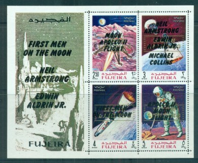 Fujeira-1969-Apollo-11-Moon-Landing-Gold-Opt-Moon-Landing-Opt-First-Men-on-the-Moon-in-Black-MS-MUH-lot84404