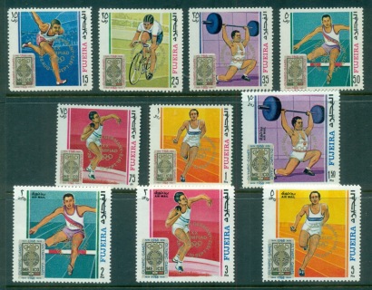 Fujeira-1969-Mi320-329-Summer-Olympics-Mexico-Opt-Gold-Munich-72-MLH