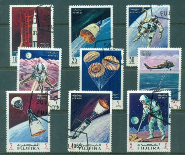 Fujeira-1969-Mi390-398-Apollo-Space-Flights-CTO