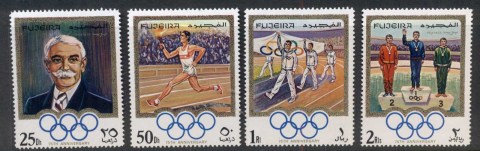 Fujeira-1970-Mi529-532-IOC-75th-Anniversary-MUH