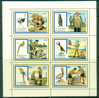 Fujeira-1972-Mi1012-1017-Boy-Scouts-Birds-sheetlet-MLH