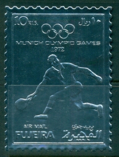 Fujeira-1972-Mi1279A-Summer-Olympics-Munich-silver-foil-embossed-MLH