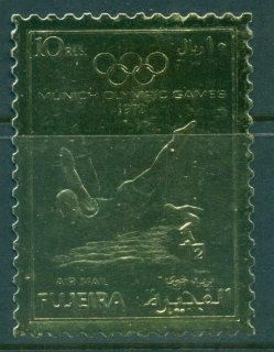 Fujeira-1972-Mi1282A-Summer-Olympics-Munich-gold-foil-embossed-MLH