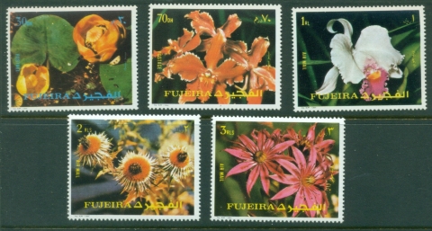 Fujeira-1972-Mi1332-1336-Flowers-MUH