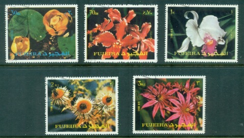 Fujeira-1972-Mi1332-1336A-Flowers-CTO