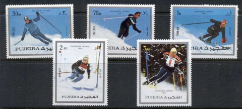 Fujeira-1972-Mi1338-1342-Winter-Olympics-Innsbruck-MUH