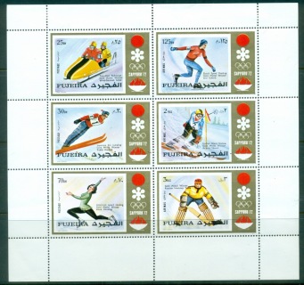 Fujeira-1972-Mi839-844A-Winter-Olympics-Sapporo-Opt-Winners-sheetlet-MLH