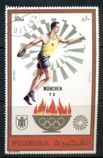 Fujeira-1972-MiB882-Summer-Olympics-Munich-Discus-Thrower-MS-CTO