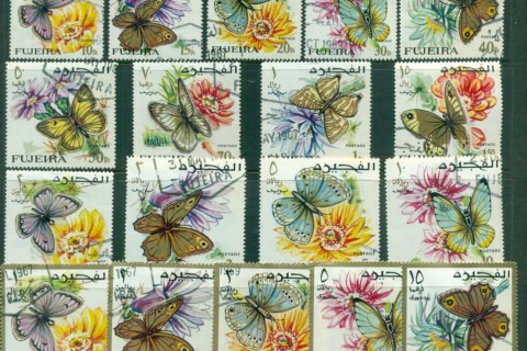 Fujeira-1967-Flowers-Butterflies-MLH-CTO