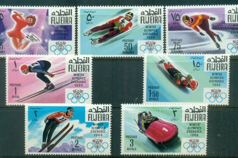 Fujeira-1968-Mi214-220-Winter-Olympics-Grenoble-MUH-2