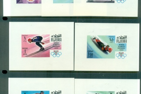 Fujeira-1968-Mi214-220DLMS-Winter-Olympics-Grenoble-6xDLMS-MLH