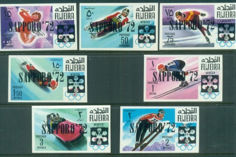 Fujeira-1969-Mi349-355B-Winter-Olympics-Sapporo-Opts-MLH