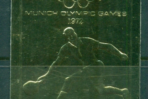 Fujeira-1972-Mi1280B-Summer-Olympics-Munich-gold-foil-embossed-IMPERF-MLH