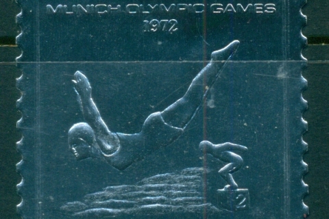 Fujeira-1972-Mi1281A-Summer-Olympics-Munich-silver-foil-embossed-MLH