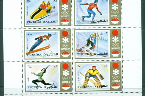 Fujeira-1972-Mi819-824A-Winter-Olympics-Sapporo-sheetlet-MLH