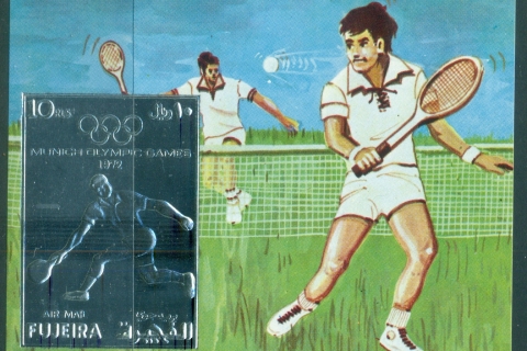 Fujeira-1972-MiMS125-Summer-Olympics-Munich-silver-foil-embossed-MS-MLH