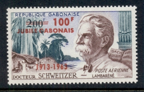 Gabon 1963 Albert Schweitzer Opt Jubilee