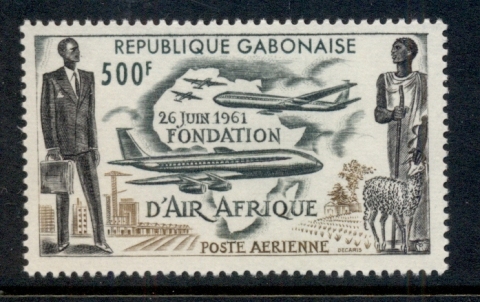 Gabon 1961 Air Afrique